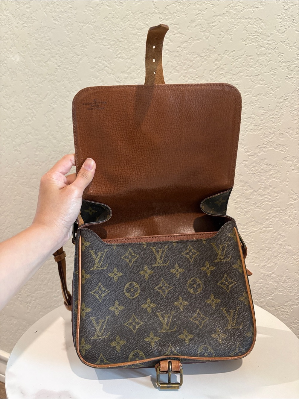 Louis Vuitton 853 MM Shoulder Bag Cartouchiere Brown Monogram LV - Picture 9 of 15